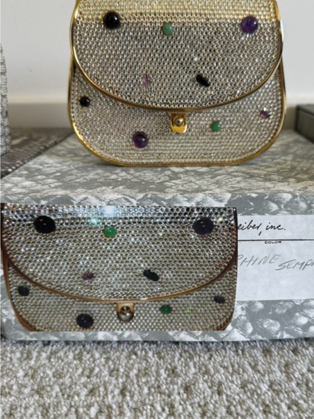 Vintage Judith Leiber Crystal Minaudière - Picture 2 of 8